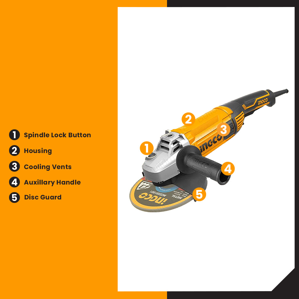 Industrial Angle Grinder 1800W-2000W