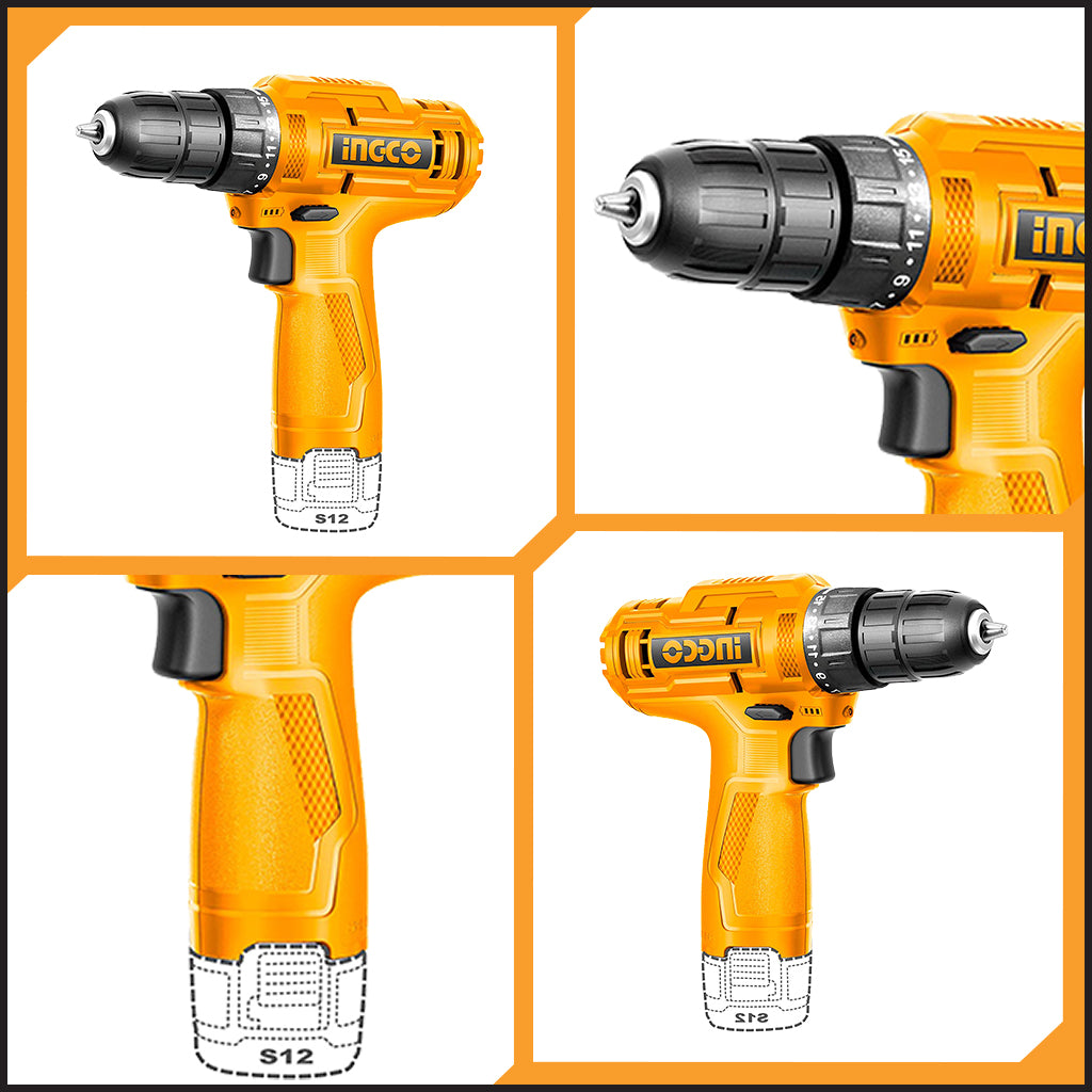 Lithium-Ion Cordless Drill Driver with 89 Pcs Household Tools Set HKTHP10891