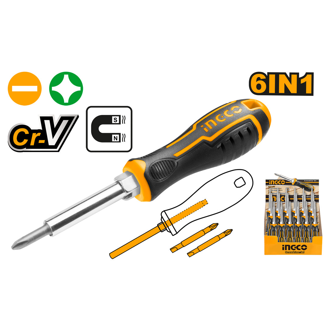 6-in-1 Screwdriver Set AKISD0608