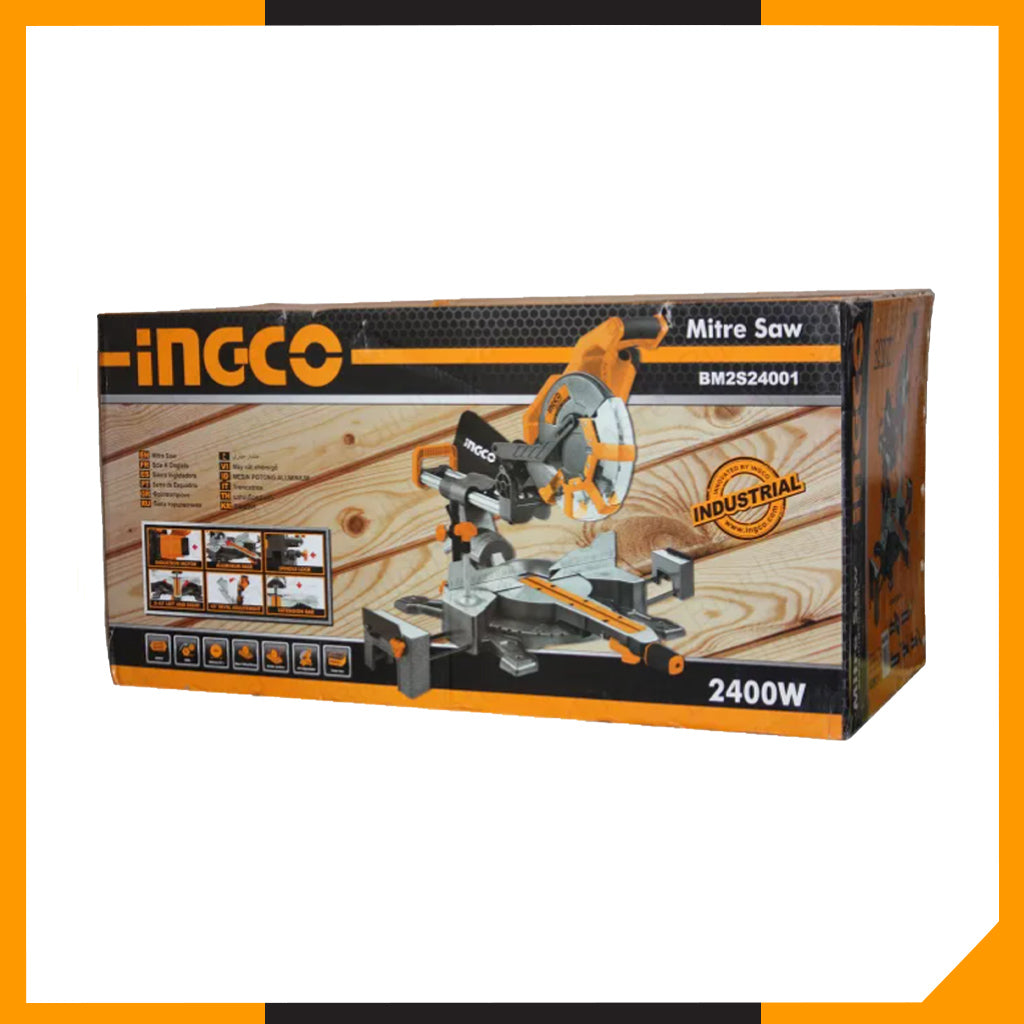 Electric Mitre Saw 2400W 12 Inch Aluminum Cutting Table BM2S24001