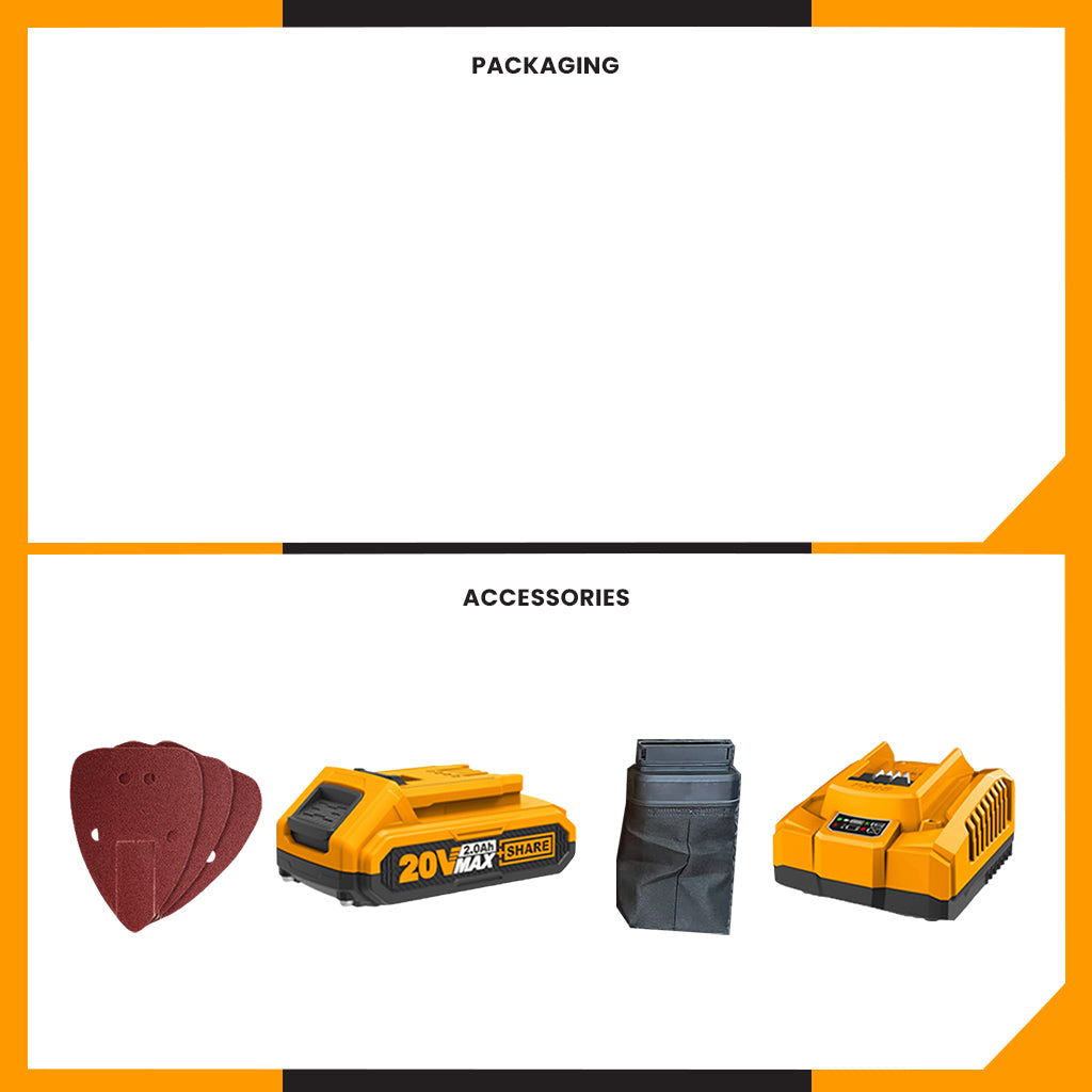 P20S 20V Lithium-Ion Palm Sander CDSLI20511