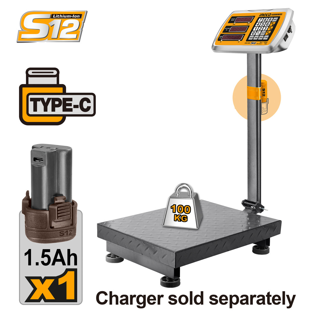 Lithium-Ion Weighing Scale 100KG CES1302