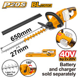 P20S Lithium-Ion Cordless Hedge Trimmer 40V CHTLI40028