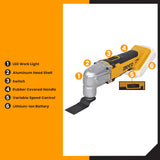 P20S 20V Lithium-Ion Cordless Oscillating Multi-Tool CMLI2001