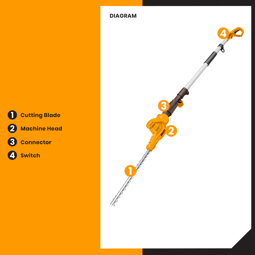 S12 12V Lithium-Ion Pole Hedge Trimmer CPHT201601