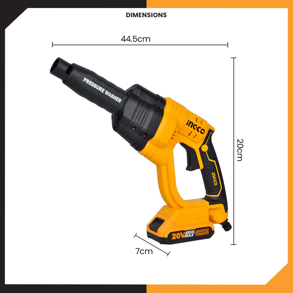 P20S 20V Cordless Pressure Washer 20V CPWLI20082P