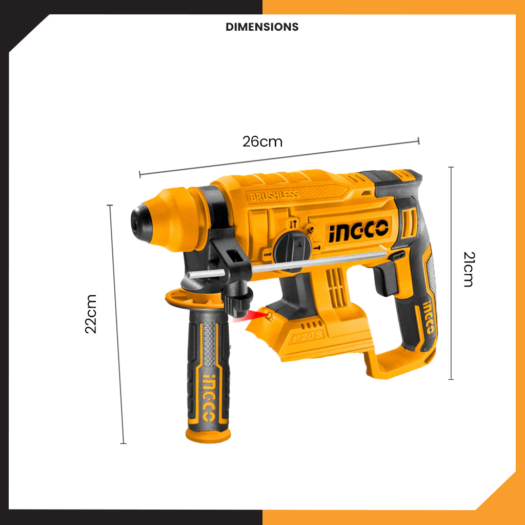 P20S 20V Brushless Motor Rotary Hammer CRHLI22012