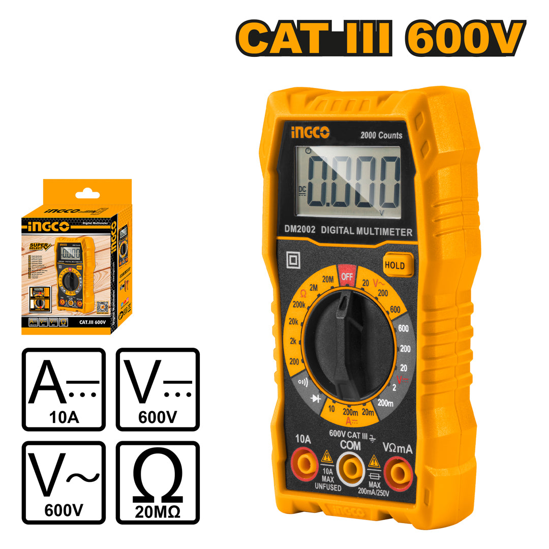 Digital Multimeter 600V DM2002