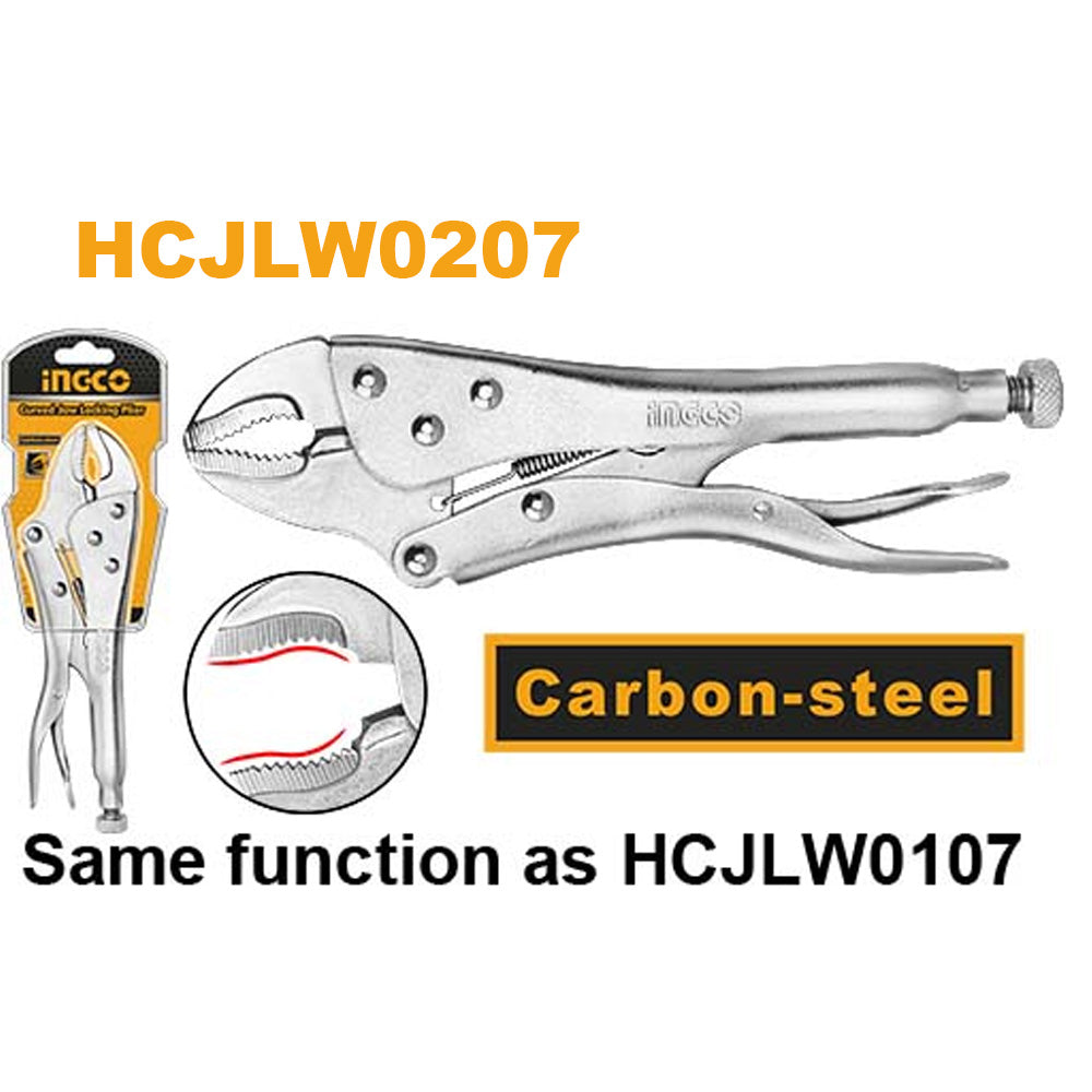 Curved Jaw Locking Plier Vise Grip 7 Inch HCJLW0207