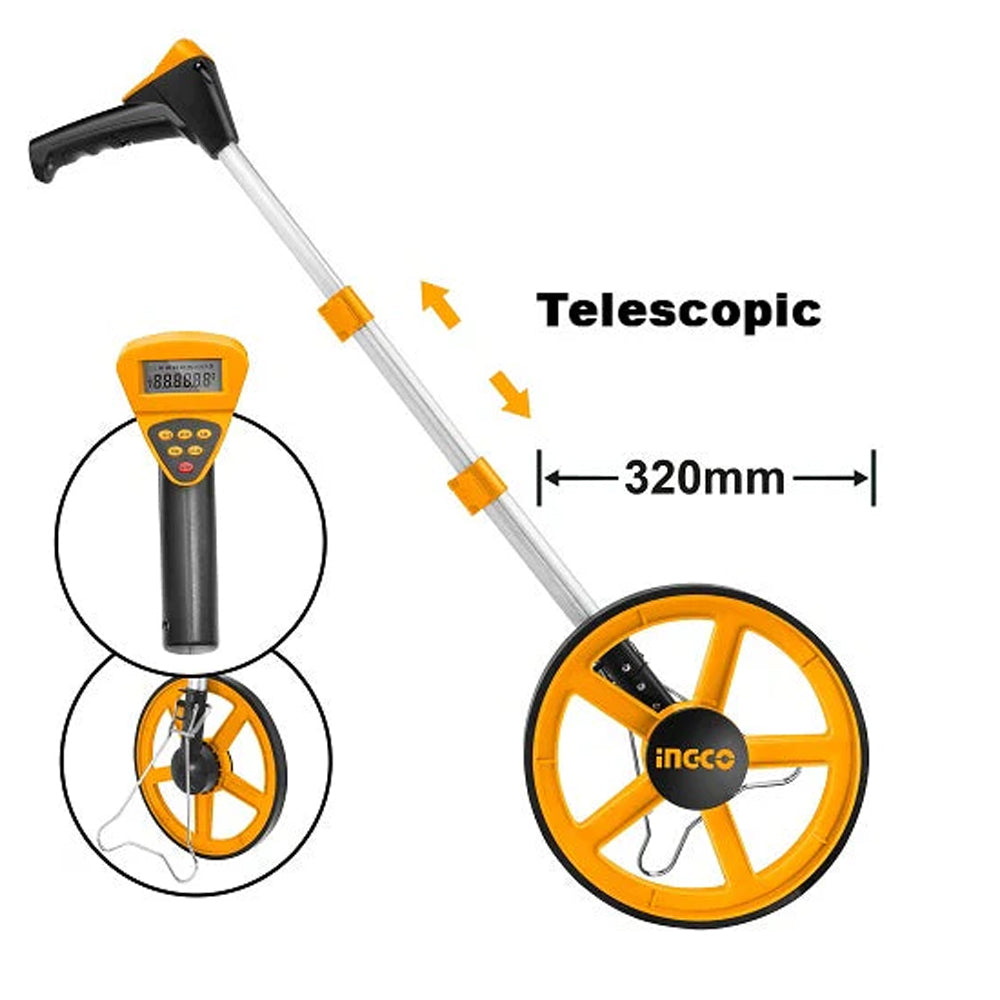 Digital Display Measuring Wheel with Stand Metric & Inch HDMW23