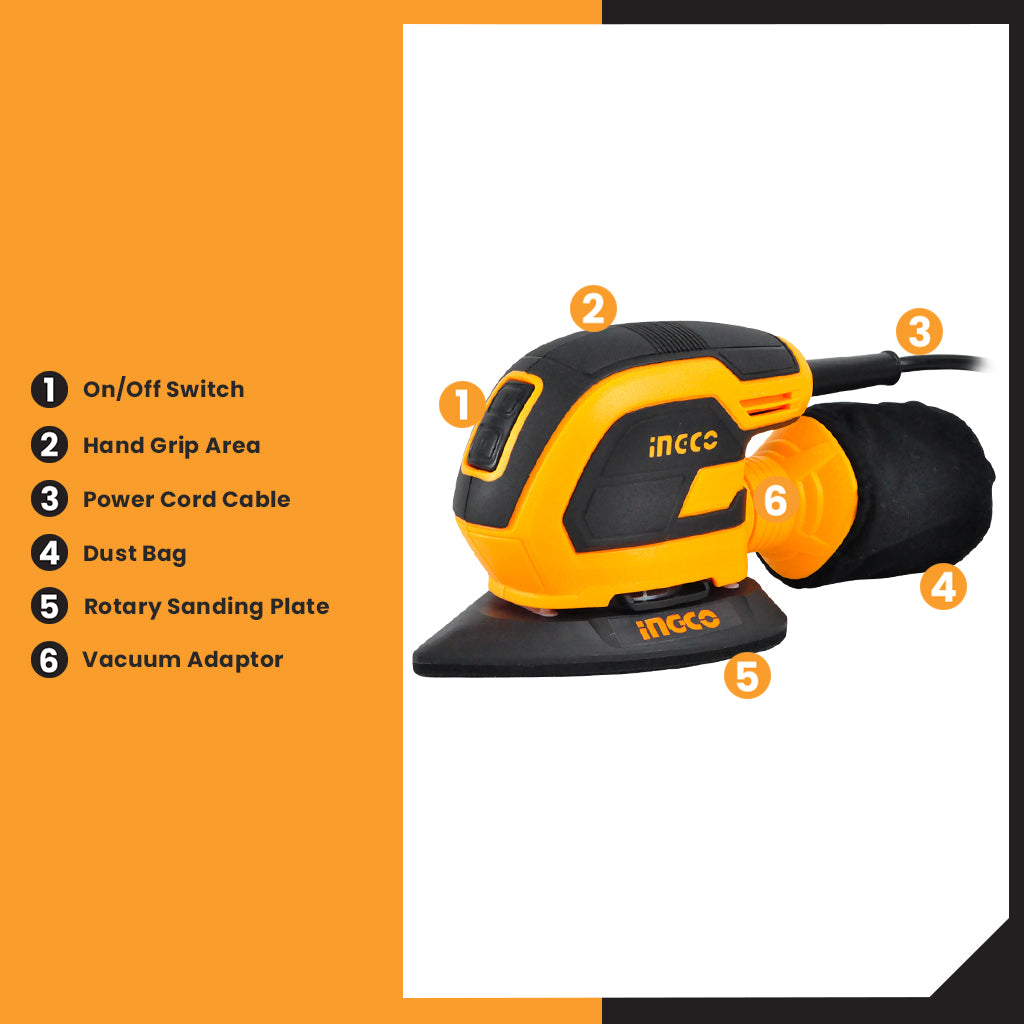 Electric Palm Sander Machine 65W MS6505
