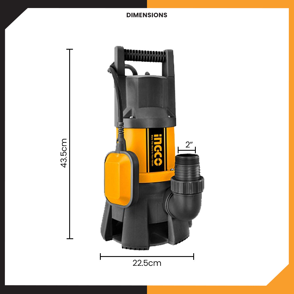 1.5Hp Submersible Sewage Water Pump SPD10001-5