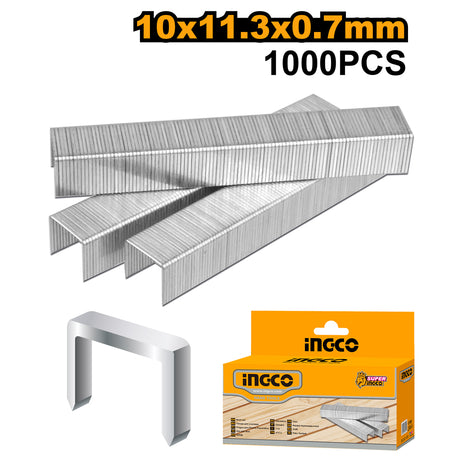 1000Pcs Staple Wires for Gun Tacker 8mm x 0.7mm  | 10mm x 0.7mm | 8mm x 1.2mm | 12mm x 0.7mm | 10mm x 1.2mm | 10mm x 1.2mm (Head: 2.0mm)