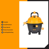 12 Liter 1200W Wet & Dry Vacuum Cleaner VC12121